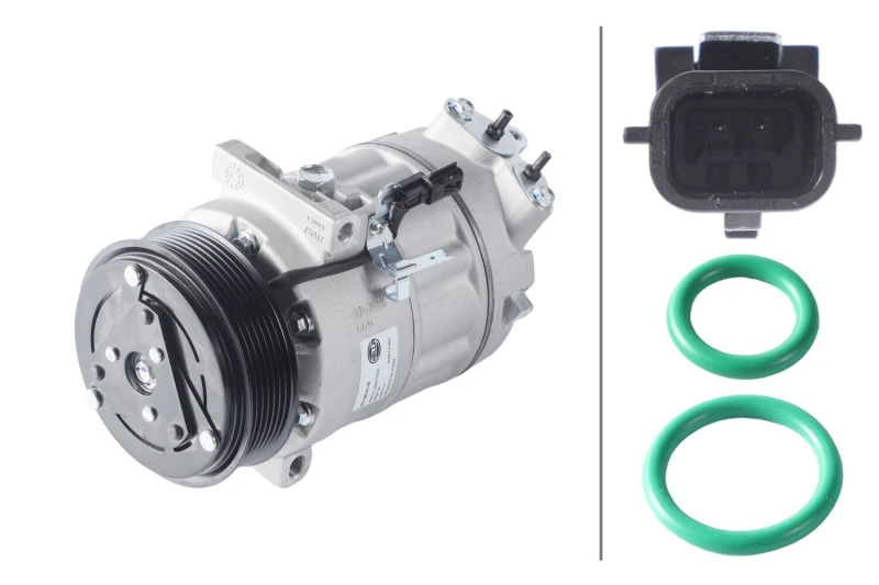 Image of HELLA Air conditioning compressor HELLA 8FK 366 201-921