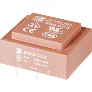 Image of PCB mount transformer 1 x 230 V 1 x 12 V AC 1 VA 50 mA