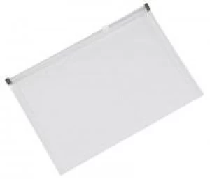 Image of Qconnect Doc Wallet Zip A5 Transparent - 10 Pack