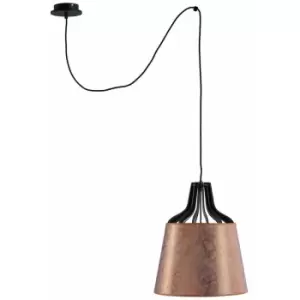 Image of Keter Ivo Dome Pendant Ceiling Light Copper, 38cm, 1x E27, 200cm Wire