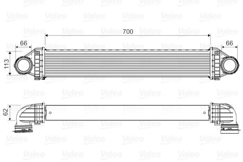 Image of Intercooler VALEO 818806