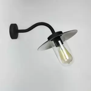 Image of Astro Dafni Outdoor Fisherman Dome Wall Light Textured Black IP44