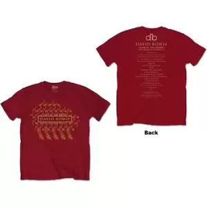 Image of David Bowie - Pheonix Festival Unisex XX-Large T-Shirt - Red