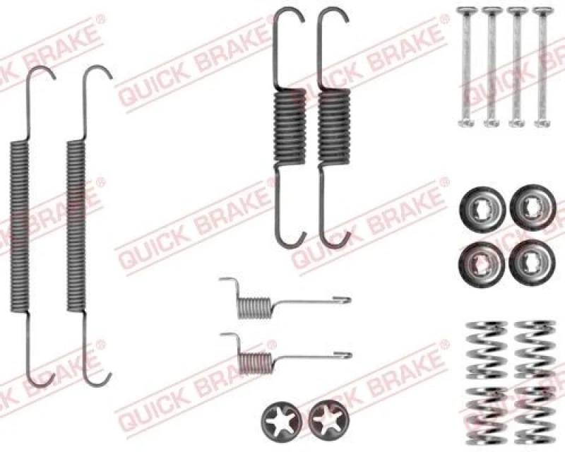 Image of QUICK BRAKE Brake shoe fitting kit QUICK BRAKE 105-0037