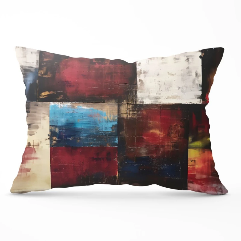 Image of Warren Reed - Designer Rustic Harmony In Bold Colours Cushions Size: 45cm x 45cm Multicolor Unisex 45cm x 45 cm
