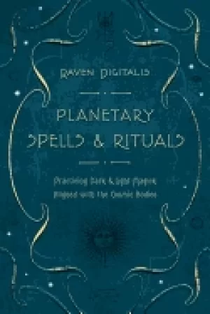 Image of planetary spells and rituals practicing dark and light magick aligned with