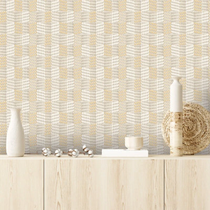 Image of Belgravia Decor Belgravia Decor Zambaiti Parati Marrakech Dot Geo Sand and Beige Wallpaper Beige