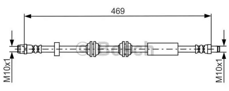 Image of Bosch 1 987 481 748 Brake Hose Brake Hose (83)