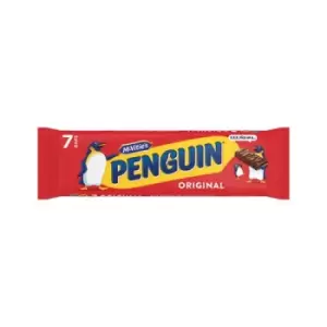 image of McVities Penguin Milk Chocolate Biscuit Bars Pack of 7 44541