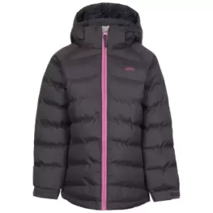 Image of Trespass Childrens Girls Amira Casual Jacket (5/6 Years) (Dark Grey)