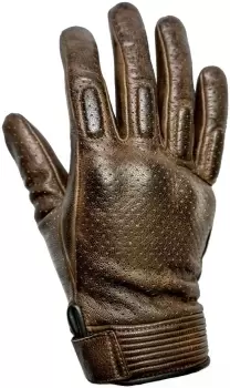 Image of Helstons Side perforated Summer Motorcycle Gloves, brown, Size 2XL, brown, Size 2XL