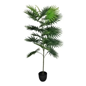 image of Artificial Fan Palm Tree with 18 leaves, 160cm