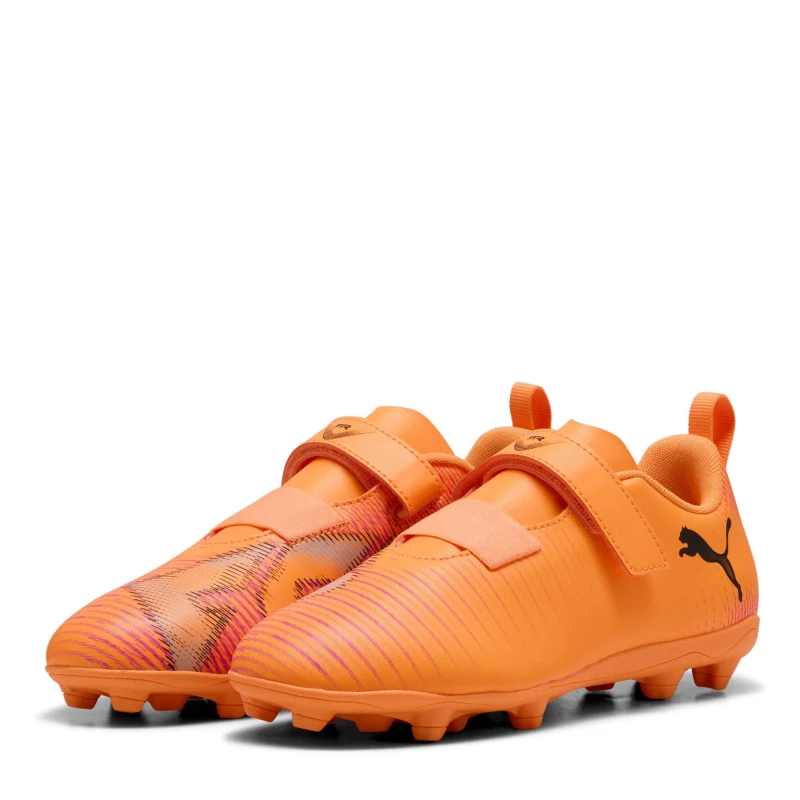 Image of Puma Future 8 Club Childrens Firm ground Football Boots Orange/Black male C10 (28)