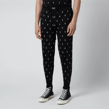 Image of Polo Ralph Lauren Mens Liquid Cotton Printed Slim Jogger Pants - Polo Black - M