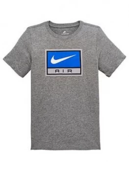 Image of Nike Older Boys Air Tee Grey Size S8 10 Years