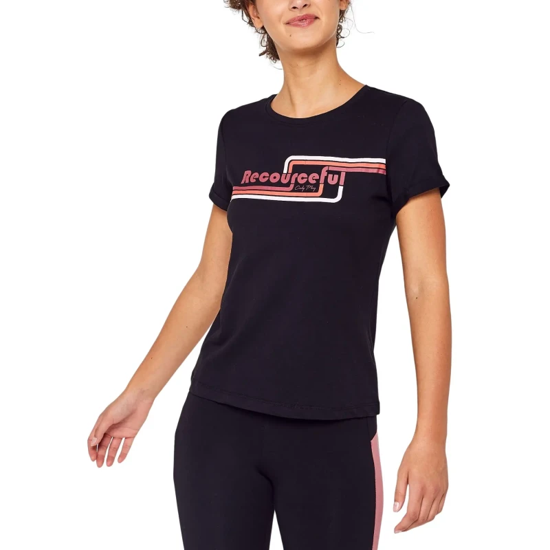 Image of Only Womens T-Shirt Only Belma Noir Female XS