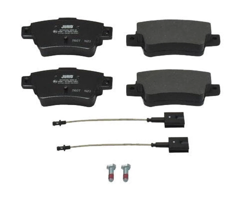 Image of JURID 573345J Brake pad set incl. wear warning contact Brake Pad Set,disc brake (402)