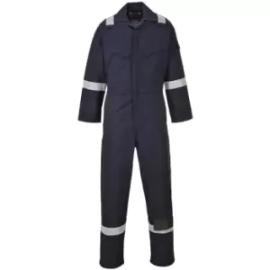 Image of Portwest FR50 Navy Sz 4XL Regular Flame Resistant Anti-Static Boiler Suit Coverall Overall