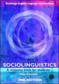 Image of Sociolinguistics by Peter Stockwell Book