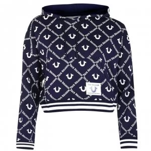 image of True Religion Logo Hoodie - Peacoat