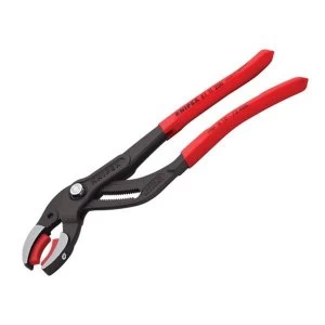 Image of Knipex Plastic Pipe Grip Pliers Plastic Jaws Black 250mm - 75mm Capacity