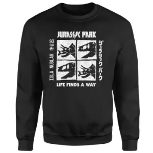 Jurassic Park The Faces Sweatshirt - Black - M