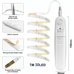 Image of Extrastar UK - 1.7W LED Infrared Sensing Strip Light, 1M, Blue