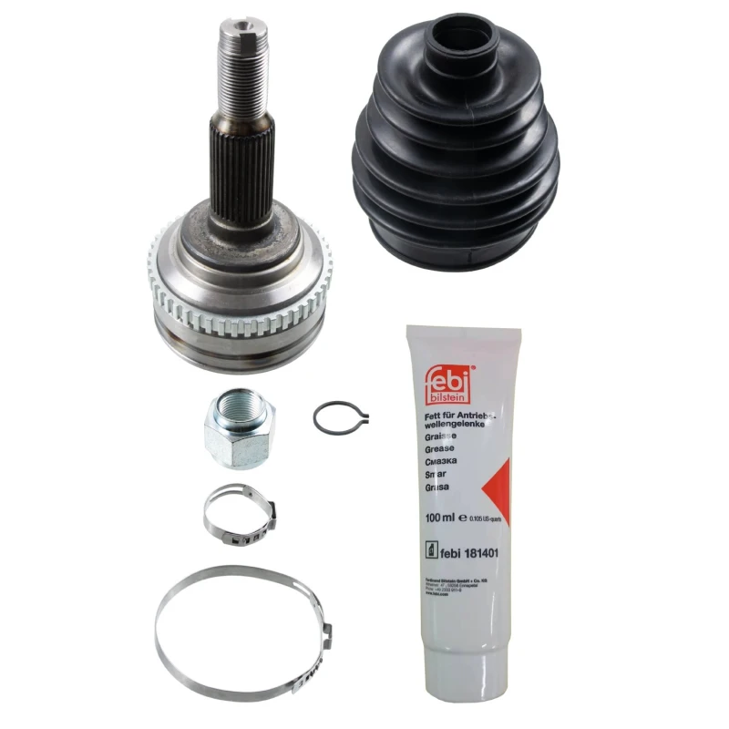 Image of FEBI BILSTEIN 185958 CV Joint Front Axle Right, with nut Joint Kit,drive shaft (5)