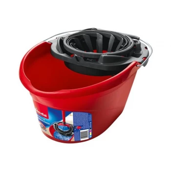 Image of Vileda SuperMocio Torsion Floor Mop Bucket and Power Press Wringer