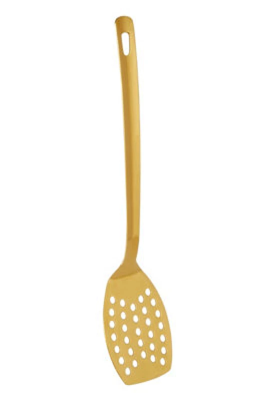 Image of Premier Housewares Freya Metalic Steel Slotted Turner Gold
