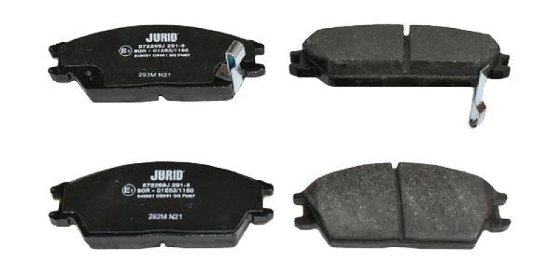 Image of JURID 572268J Brake pad set with acoustic wear warning, without accessories Brake Pad Set,disc brake (402)