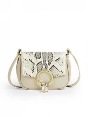 Image of Ted Baker Statement Ring Imitation Snake Mini Xbody, Natural, Women