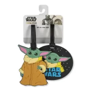 image of Disney Star wars Baby Yoda Multicoloured 2 piece Luggage Tags VT700241L.PH