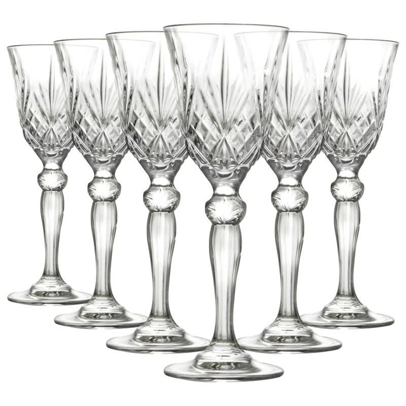 Image of RCR Crystal Melodia Liqueur Glasses - 50ml - Pack of 6 Clear unisex