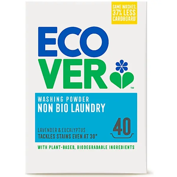 Image of Ecover Non Bio Washing Powder Lavender & Eucalyptus 3kg