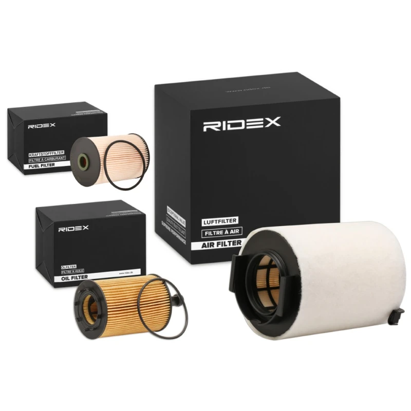 Image of RIDEX 4055F7538 Filter Set with gaskets/seals, with pre-filter Filter Set (4055)