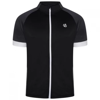 image of Dare2B Protraction Jersey Cycling Top - Black/Ebony