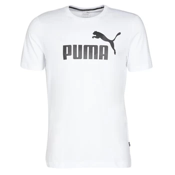 image of Puma ESSENTIAL TEE mens T shirt in White - Sizes L,M,S,XL,XXL