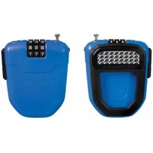 image of FX WEARABLE RETRACTABLE COMBINATION LOCK: CYAN 100CM - HLFX1CY - Hiplok