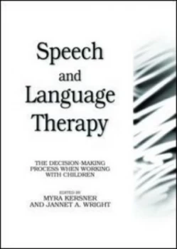 Image of Speech and Language Therapy by Myra Kersner Paperback