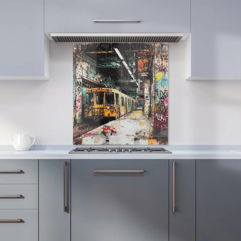 Image of Designer Kitchen Splashbacks Jasper Reed: 00033 Kitchen Splashback Size: 600mm x 750mm Multicolor Unisex 600mm x 750mm