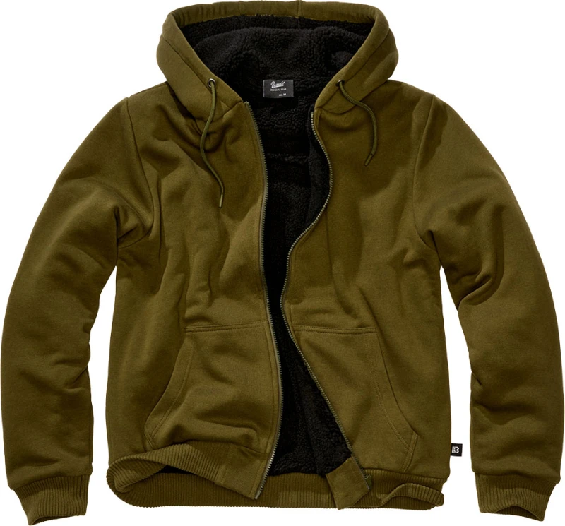 Image of Brandit Teddy Sweater, hoodie , color: Olive , size: 3XL