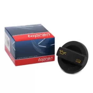 Image of TOPRAN Cap, oil filler 116 851 VW,AUDI,SKODA,POLO (9N_),TOURAN (1T1, 1T2),Passat Variant (3C5),GOLF VI (5K1),Golf VII Schragheck (5G1, BQ1, BE1, BE2)