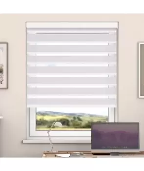 Image of Metal Day And Night Zebra Roller Blind with Cassette