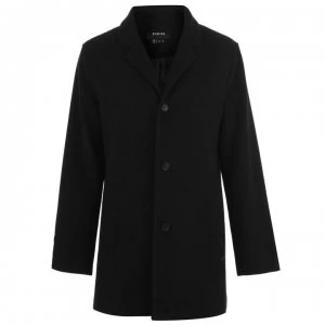 image of Firetrap Ran Peacoat Mens - Black