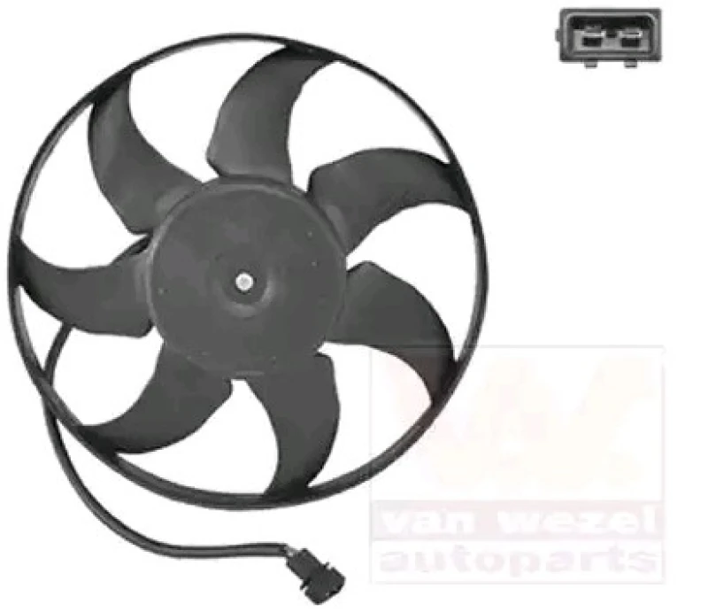 Image of VAN WEZEL 5875746 Cooling Fan Ø: 345mm, with electric motor Fan,radiator (508)