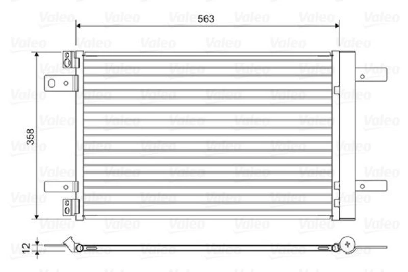 Image of Air conditioning condenser VALEO 822550