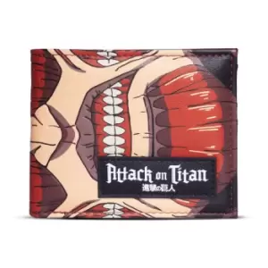 Image of Attack On Titan Colossus Titan All-over Print and Logo Bi-Fold...