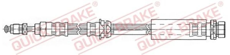 Image of QUICK BRAKE Brake hose QUICK BRAKE 37.918