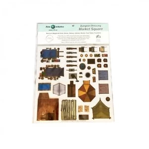 Image of Dungeon Dressing: Dry Erase Vinyl Stickers - Market Square